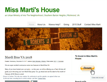 Tablet Screenshot of missmartishouse.com
